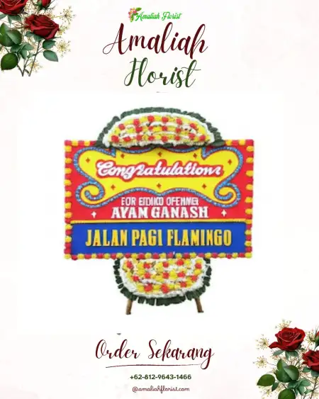 Sewa Papan Bunga Tamanan